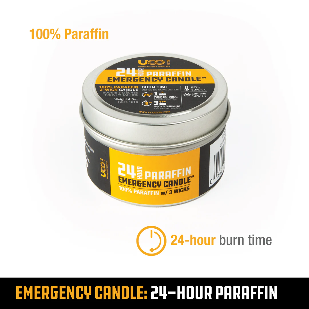 24-HR EMERGENCY CANDLE, PARAFFIN - Image 3