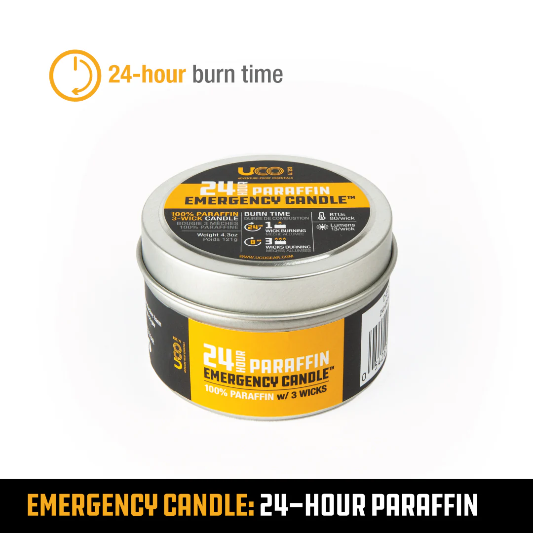 24-HR EMERGENCY CANDLE, PARAFFIN - Image 4