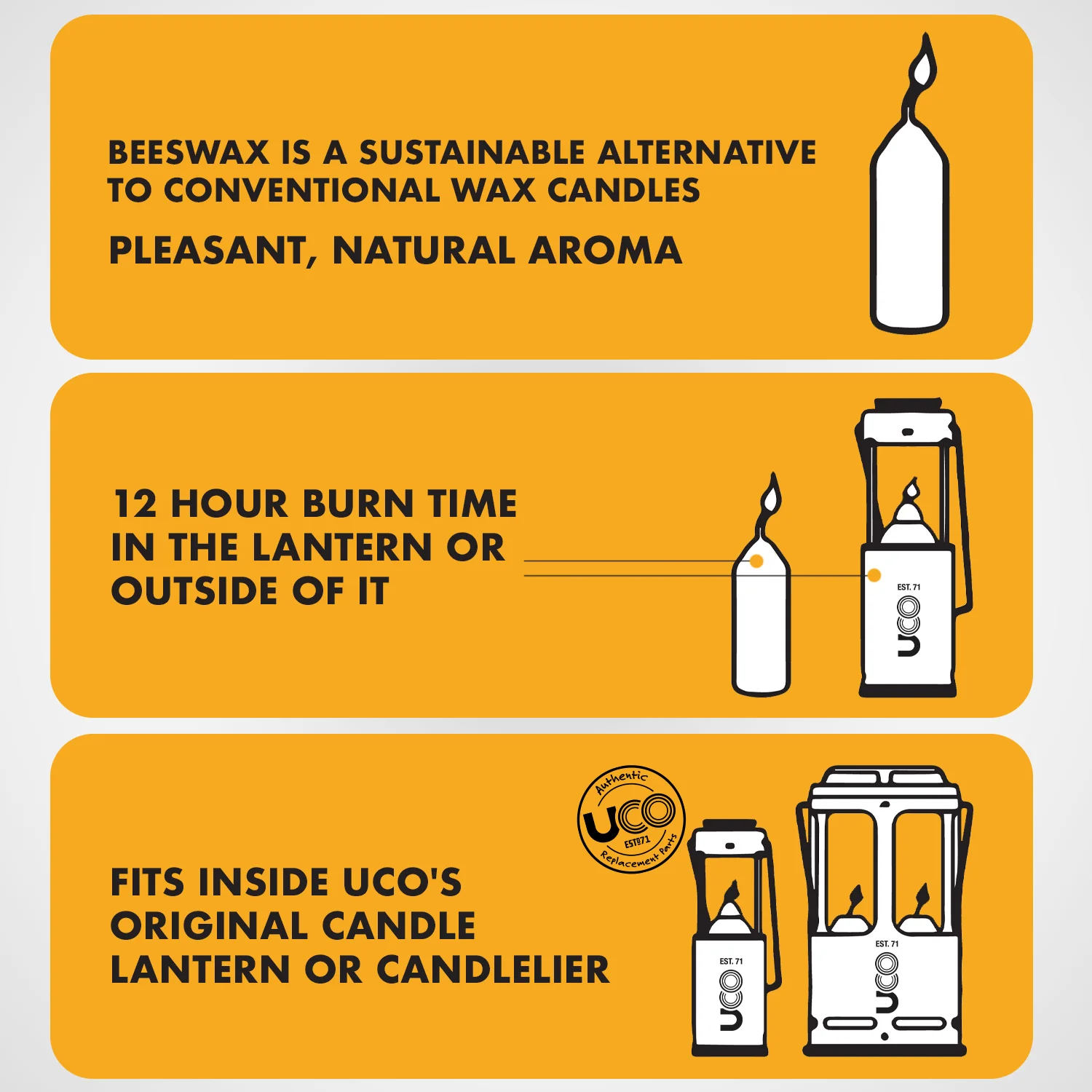 18-Hour Beeswax Candles - Image 6
